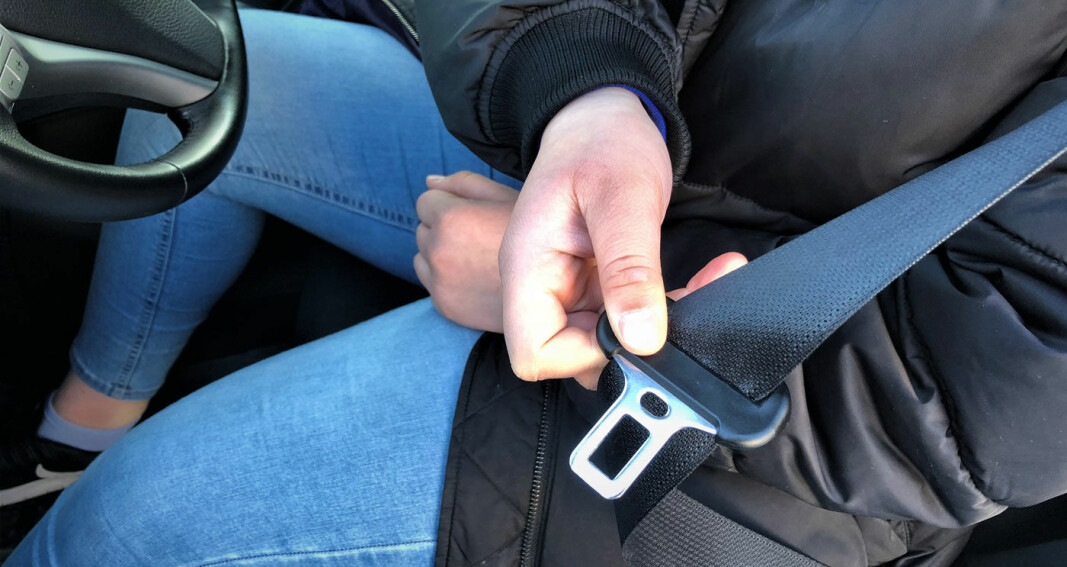 Færre bruker bilbelte