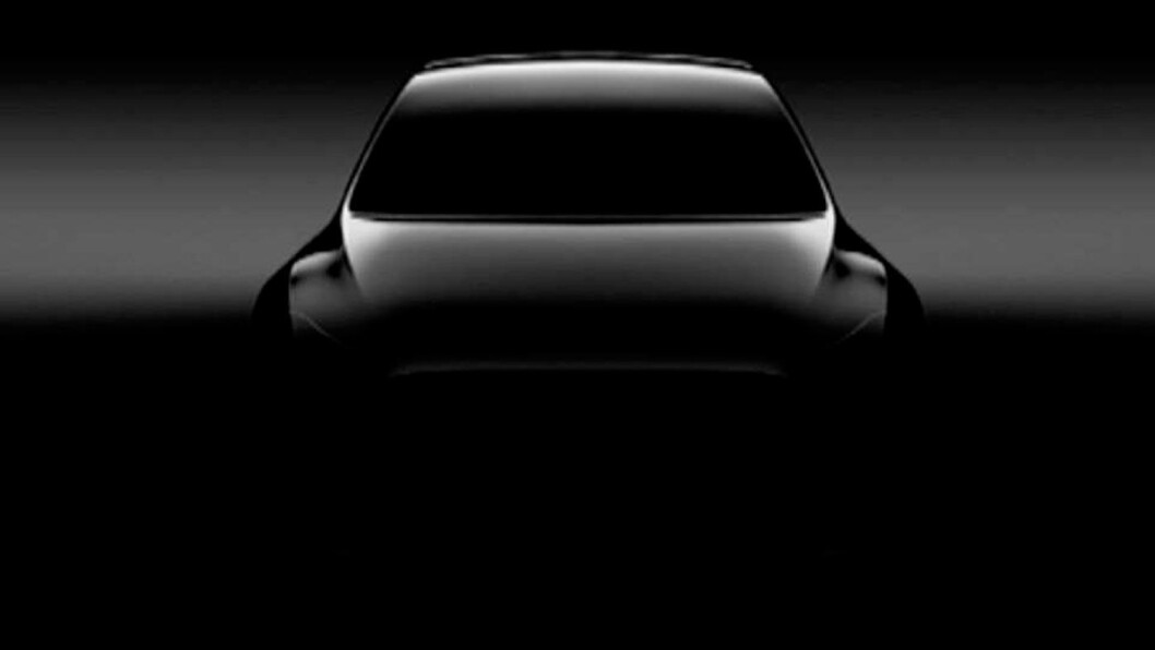 SUV PÅ GANG: De første bildene av Teslas SUV Model Y avslører ikke for mye… Foto: Tesla SUV PÅ GANG: De første bildene av Teslas SUV Model Y avslører ikke for mye… Foto: Tesla