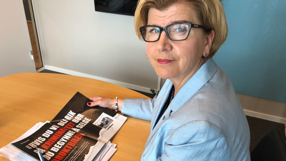 SJOKKERT: Forbrukerrådets direktør Randi Flesland er sjokkert over hvordan noen bruktbilselgere oppfører seg Foto: Geir Røed