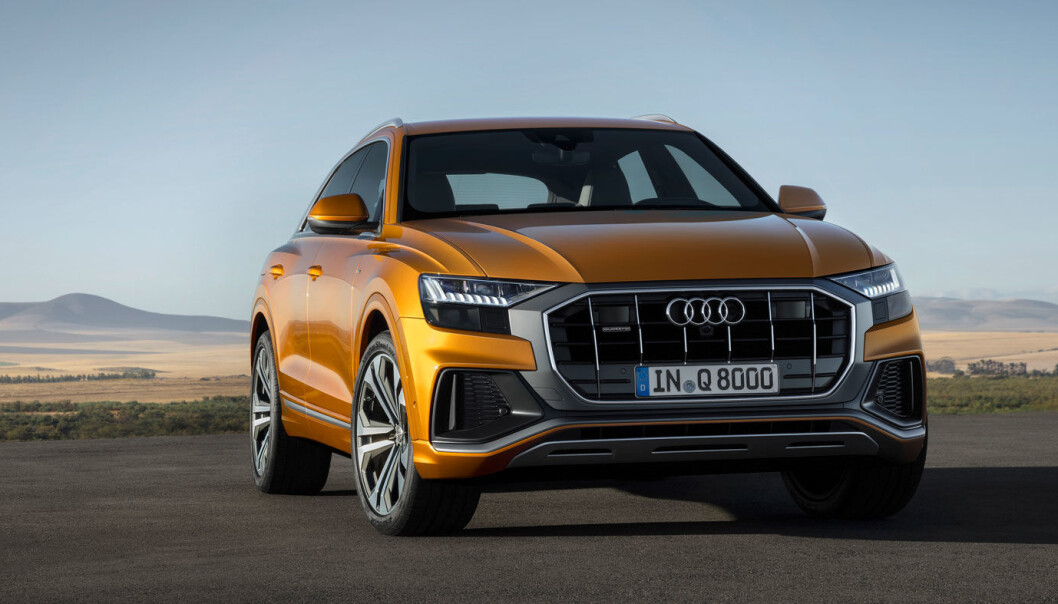 SUV-FLAGGSKIPET: Audi Q8 (bildet),er i dag toppmodellen i Audis SUV-sortiment. Etterfølgeren blir elektrisk - og blir etterfølgeren til suksessen e-tron. SUV-FLAGGSKIPET: Audi Q8 (bildet),er i dag toppmodellen i Audis SUV-sortiment. Etterfølgeren blir elektrisk - og blir etterfølgeren til suksessen e-tron.