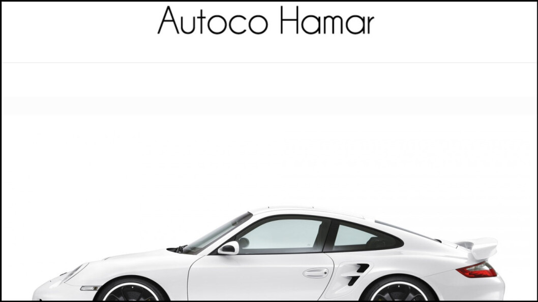 PÅ NETT: Faksimile av nettsiden til Autoco Hamar. PÅ NETT: Faksimile av nettsiden til Autoco Hamar.