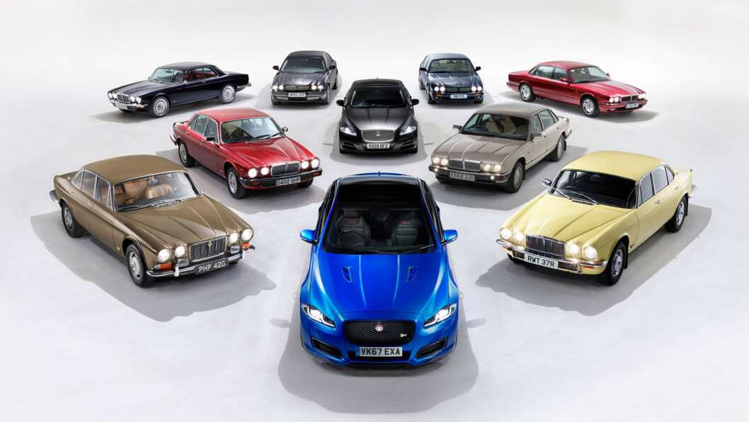 ET ENGERE UTVALG: Jaguar XJ har kommer i et rikt antall varianter siden den første trillet på veien i 1968. ET ENGERE UTVALG: Jaguar XJ har kommer i et rikt antall varianter siden den første trillet på veien i 1968.
