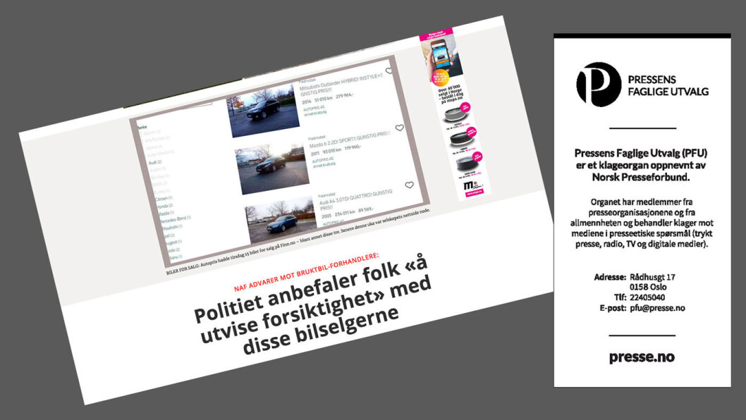 FAKSIMILE: Den aktuelle artikkelen Motor ble klaget inn for. FAKSIMILE: Den aktuelle artikkelen Motor ble klaget inn for.