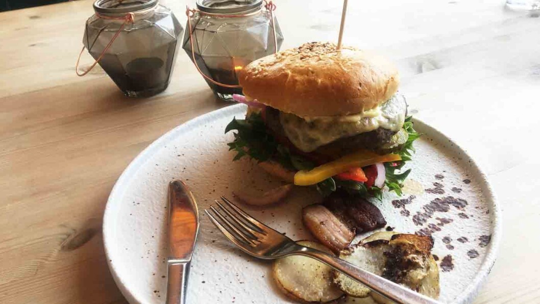 TOPP BURGER PÅ TOPPEN AV VEIEN: På Dyranut Fjellstove på veien over Hardangervidda får du en saftig og god burger med hjemmelaget burgerbrød. TOPP BURGER PÅ TOPPEN AV VEIEN: På Dyranut Fjellstove på veien over Hardangervidda får du en saftig og god burger med hjemmelaget burgerbrød.