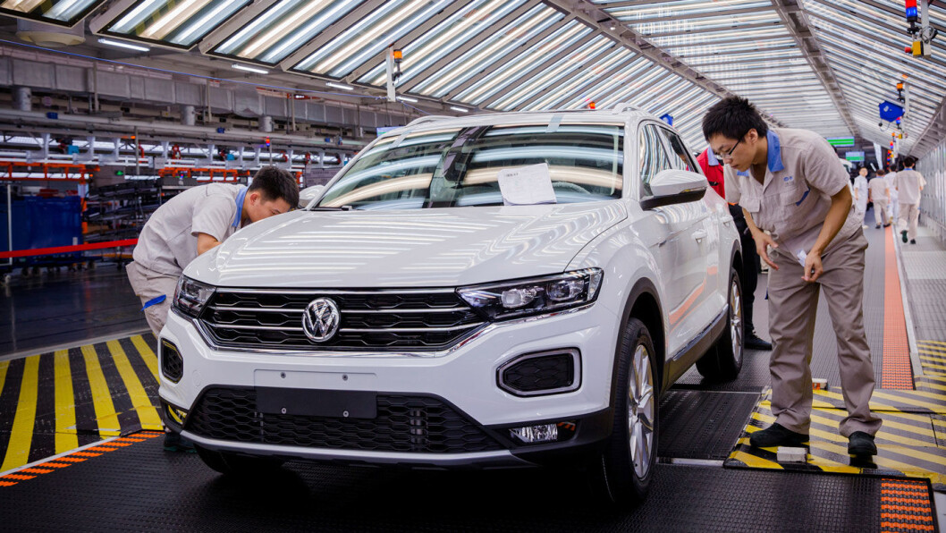SATSER: Fra Volkswagens fabrikk i Foshan, Kina SATSER: Fra Volkswagens fabrikk i Foshan, Kina