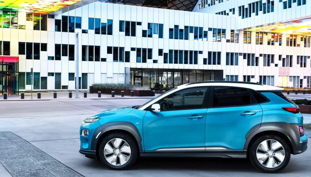 110: Hyundai Kona har vært rammet av brann etter kortslutning. 110: Hyundai Kona har vært rammet av brann etter kortslutning.