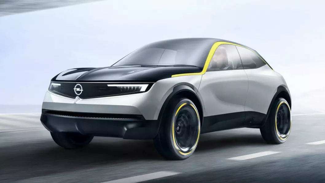 UTEN HATT: Her er Opels nye designuttrykk, representert ved kompakt-SUV’en Opel GT X Experimental.