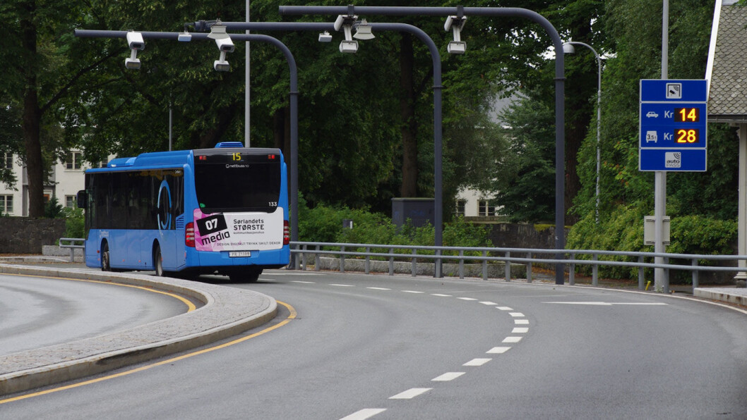 MÅ BETALE? I bomringen her i Kristiansand kan elbiler måtte betale når andelen kommer opp i 15 prosent. Foto: Geir Røed MÅ BETALE? I bomringen her i Kristiansand kan elbiler måtte betale når andelen kommer opp i 15 prosent. Foto: Geir Røed