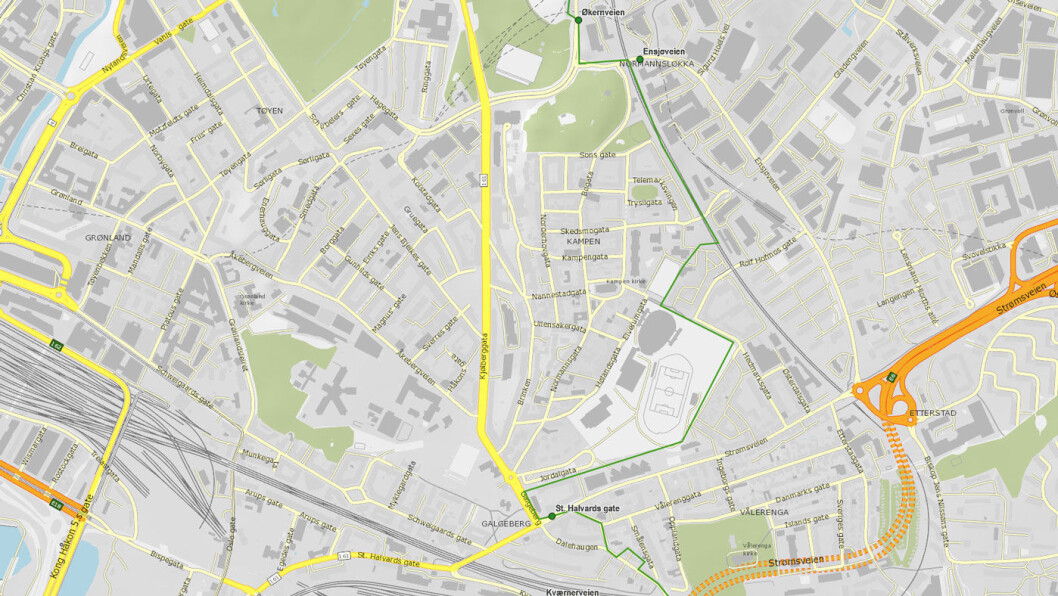 INNENFOR INDRE RING: Kampen er plassert innenfor indre ring. INNENFOR INDRE RING: Kampen er plassert innenfor indre ring.