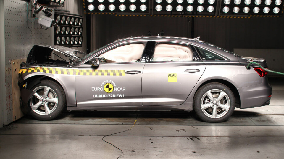 SIKKER: Audi A6 imponerer i ny krastjest, og legger seg tett oppunder eneren, Volvo XC60.