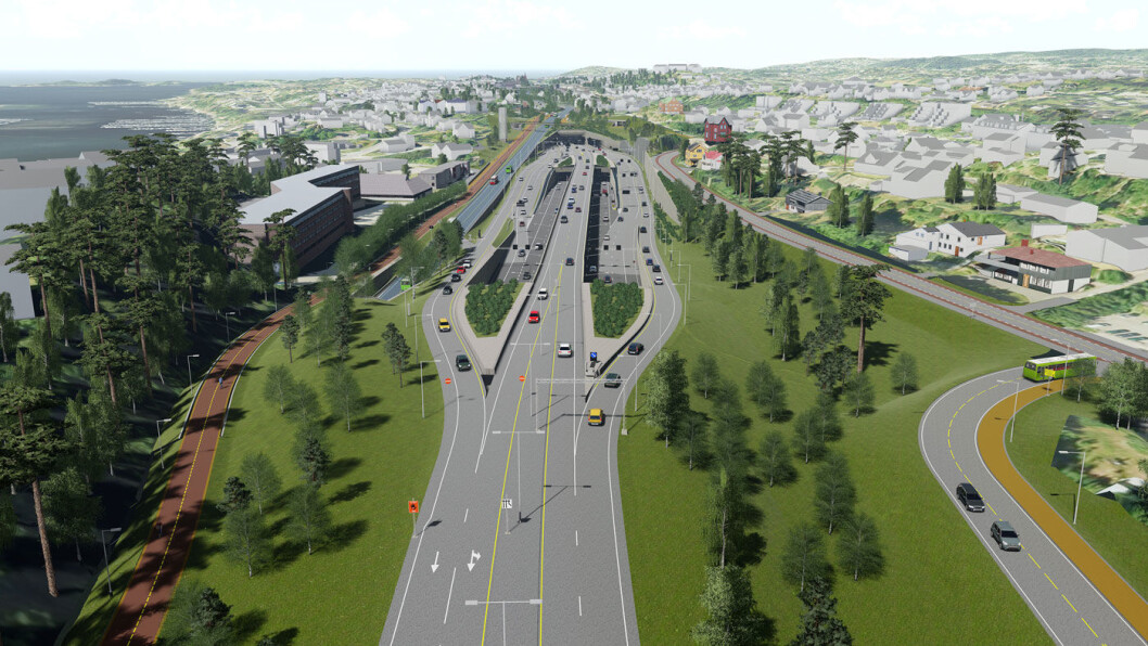 INGEN PAKKE: Partene har ikke klart å bli enige om en løsning for E18 vest for Oslo. Foto: Statens vegvesen INGEN PAKKE: Partene har ikke klart å bli enige om en løsning for E18 vest for Oslo. Foto: Statens vegvesen