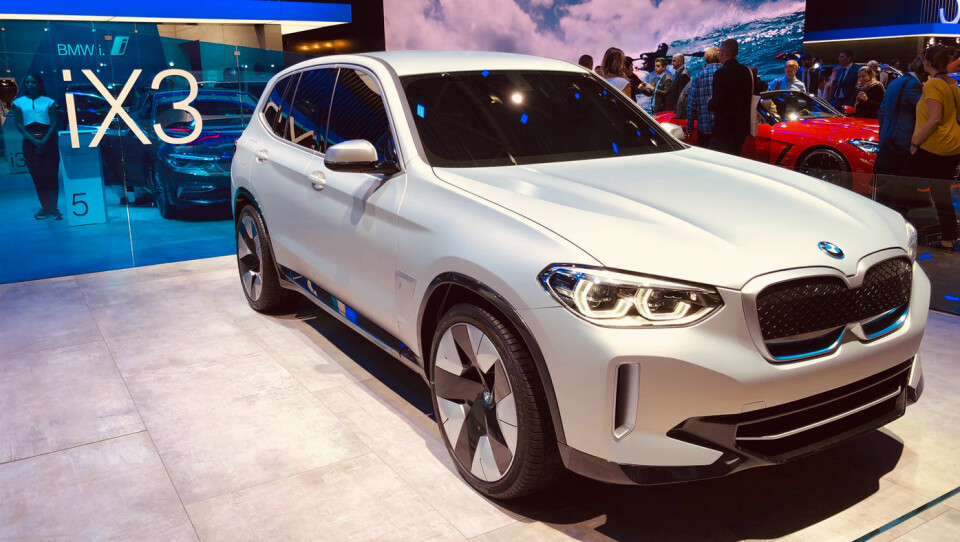 KOMMER SNART: BMW tror kanskje ikke at elbilene vil dominere med det første, men lanserer likevel iX3 i 2019 eller 2020.