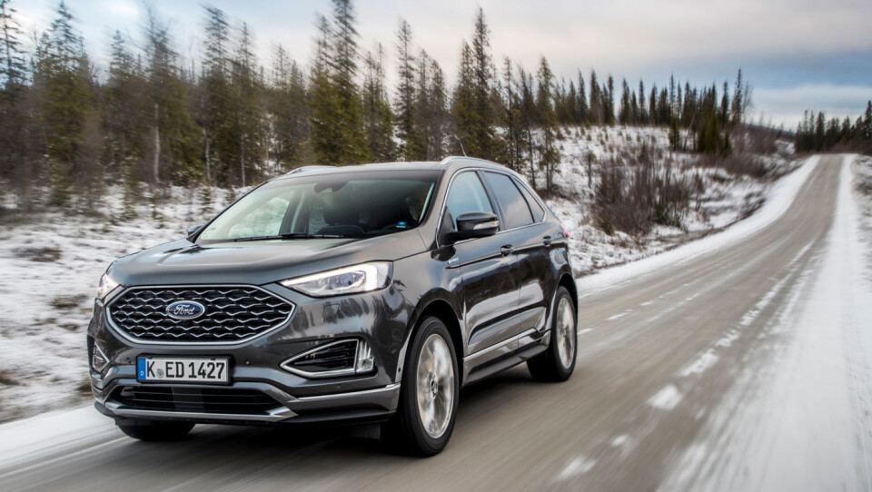 SATSER TUNGT: Fords største SUV i europeisk målestokk, Edge, er stappfull av det beste Ford har å by på.