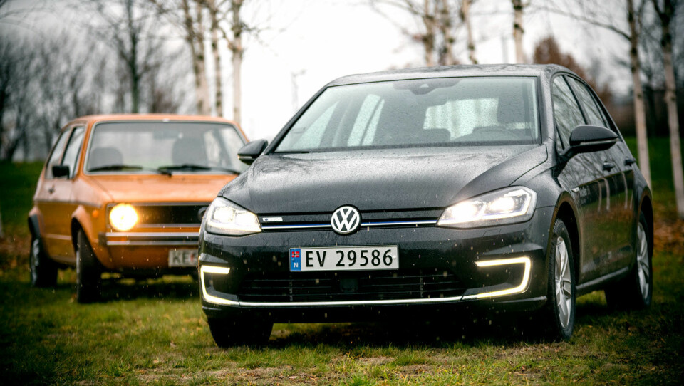 TILBAKE PÅ TOPP: VW Golf, her i elektrisk utgave, var Norges mest solgte bil i januar. Foto: Tomm W. Christiansen