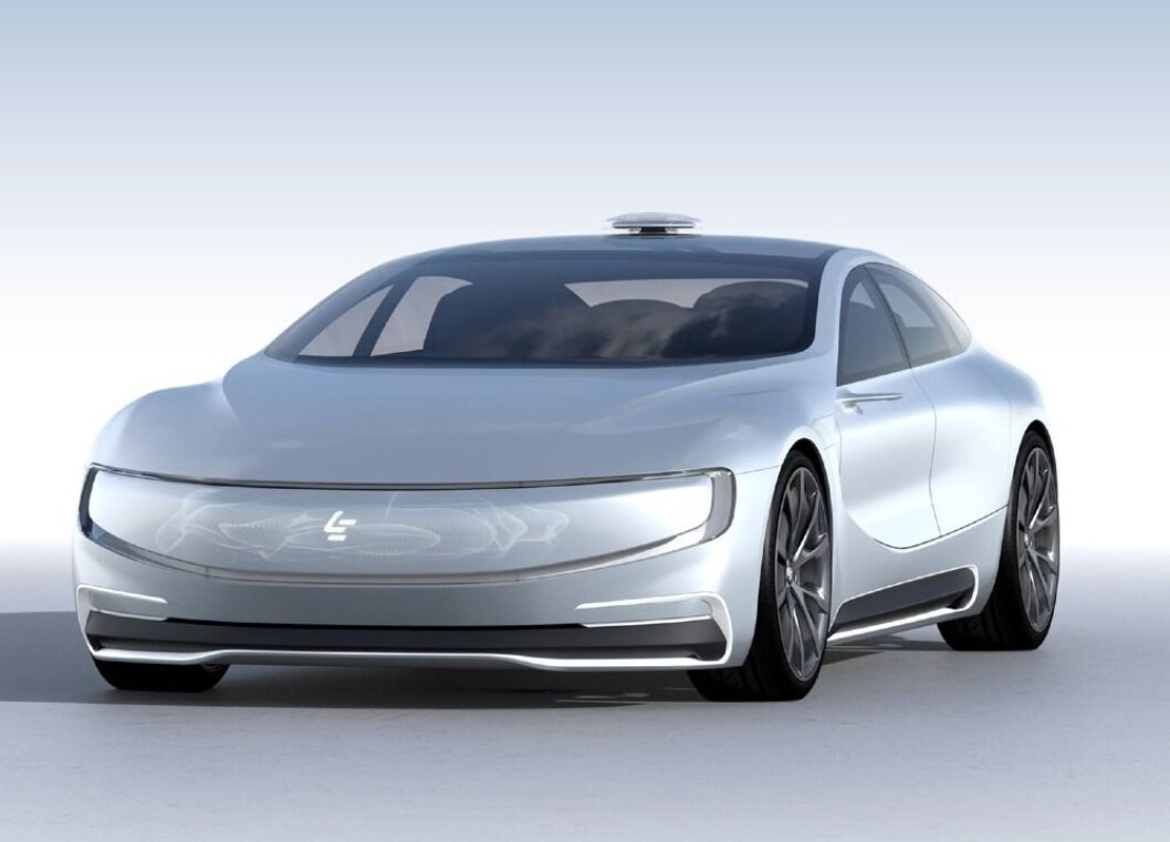 LEECO: Med denne selvkjørende elektriske bilen satser mediegiganten LeEco på bil. Foto: LeEco LEECO: Med denne selvkjørende elektriske bilen satser mediegiganten LeEco på bil. Foto: LeEco