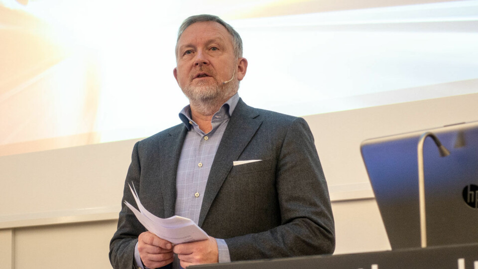 SKUFFET: Øyvind Solberg Thorsen, direktør i Opplysningsrådet for Veitrafikken.