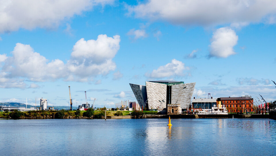 TITANIC-MUSEET: Titanic som sank under jomfruturen, ble bygget ved et verft i Belfast.