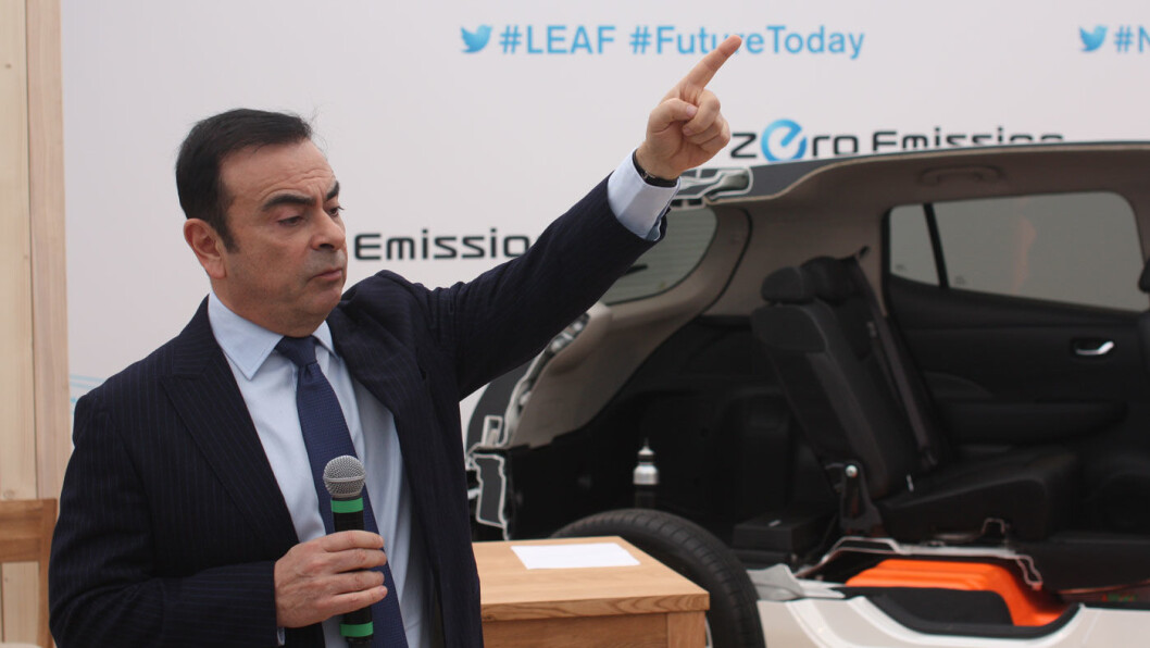 SPARKET IGJEN: Carlos Ghosn, eks-Nissan, eks-Mitsubishi og nå også eks-Renault. Foto: Norsk Elbilforening SPARKET IGJEN: Carlos Ghosn, eks-Nissan, eks-Mitsubishi og nå også eks-Renault. Foto: Norsk Elbilforening