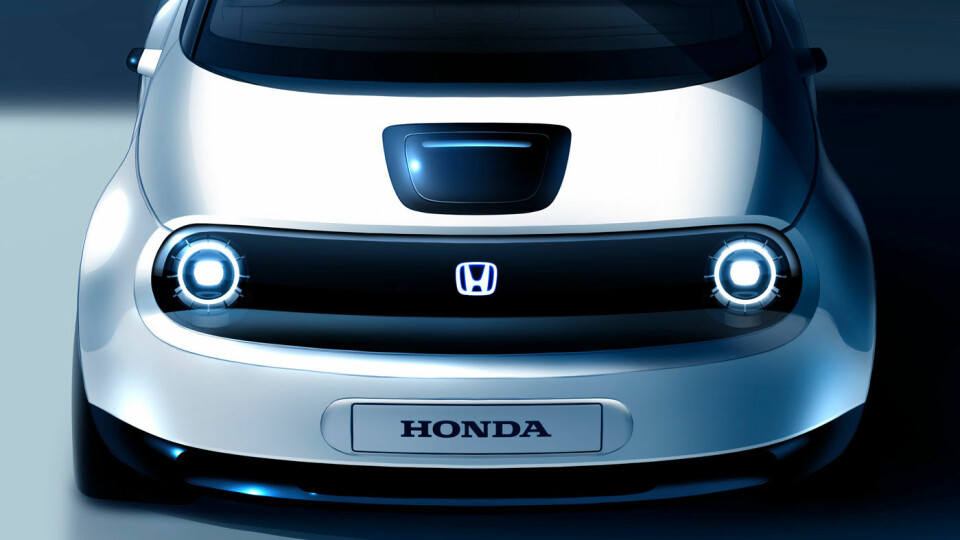 SNERTEN: Honda er snart produksjonsklar med en liten elbil, som ut fra bilder og foreløpige spesifikasjoner, vil bli en spennende tilvekst. Foto: Honda Motor
