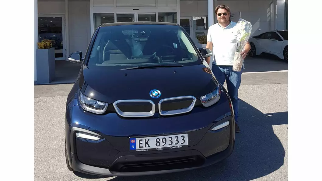 MYE STØY: Harald Kristian Lund, admin på Facebook-forumet BMW i3 Owners Norway og eier av en rekke av BMWs i3-modeller. Foto: Privat