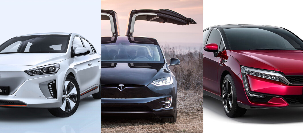 40 KANDIDATER: Hyundai Ioniq, Tesla Model X og Honda Clarity er tre av 40 kandidater på listen over kandidater til Årets Bil i Europa 2017. Foto: Produsentene 40 KANDIDATER: Hyundai Ioniq, Tesla Model X og Honda Clarity er tre av 40 kandidater på listen over kandidater til Årets Bil i Europa 2017. Foto: Produsentene
