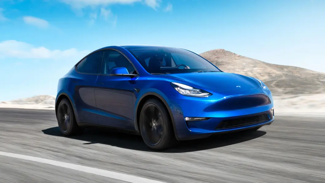 TESLA MODEL Y: Batteri 75 kWt. Rekkevidde opptil 540 km. Pris fra 441.000 kroner. 4WD: Ja. Tilhengerfeste: Ja. TESLA MODEL Y: Batteri 75 kWt. Rekkevidde opptil 540 km. Pris fra 441.000 kroner. 4WD: Ja. Tilhengerfeste: Ja.