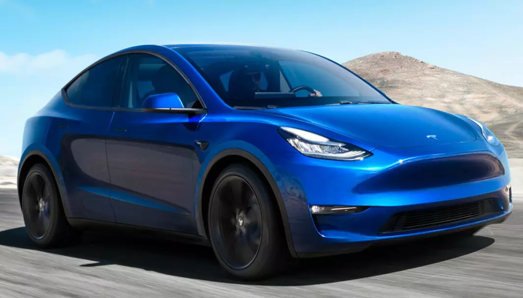 <span class=" font-weight-bold" data-lab-font_weight_desktop="font-weight-bold">MÅLESTOKKEN:</span> Tesla Model Y