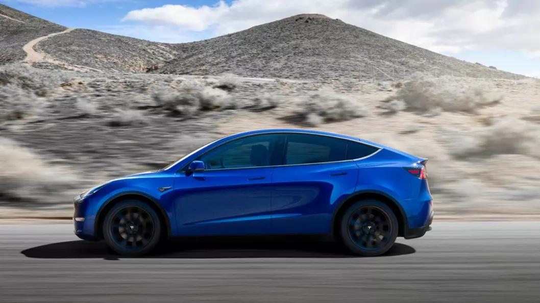 TIDLIG UTE: Nye rapporter sier at Tesla er et halvt år tidligere ute med sin neste bil, Model Y, enn først planlagt.