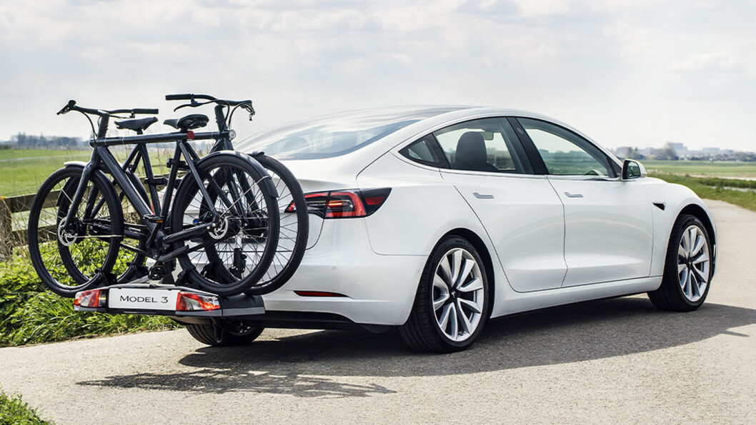 IKKE CAMPING: Model 3 får hengerfeste som tilvalgsløsning – med en vektsbegrensing på 910 kg. IKKE CAMPING: Model 3 får hengerfeste som tilvalgsløsning – med en vektsbegrensing på 910 kg.