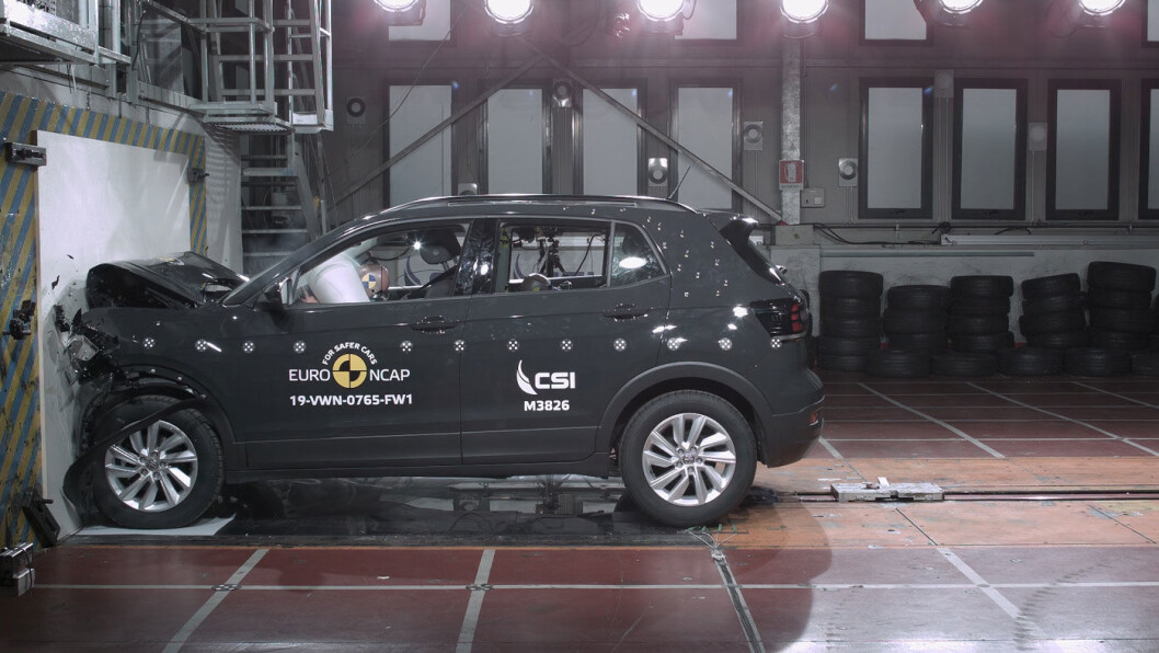 IMPONERTE: Volkswagens lille SUV, T-Cross, gjorde det strålende i krasjtesten. IMPONERTE: Volkswagens lille SUV, T-Cross, gjorde det strålende i krasjtesten.