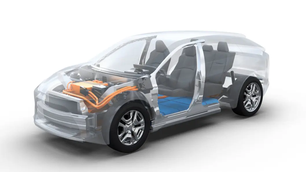 SPENNENDE SAMARBEID: Toyota og Subaru skal samarbeide enda tettere, og første konkrete prosjekt er en helelektrisk kompakt-SUV. SPENNENDE SAMARBEID: Toyota og Subaru skal samarbeide enda tettere, og første konkrete prosjekt er en helelektrisk kompakt-SUV.