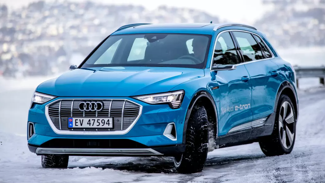 DYRERE: Norges mest kjøpte bil, Audi e-tron, får en betydelig prisøkning fra og med fredag. Økningen kan bli på inntil 12 prosent, melder importøren. Foto: Tomm W. Christiansen