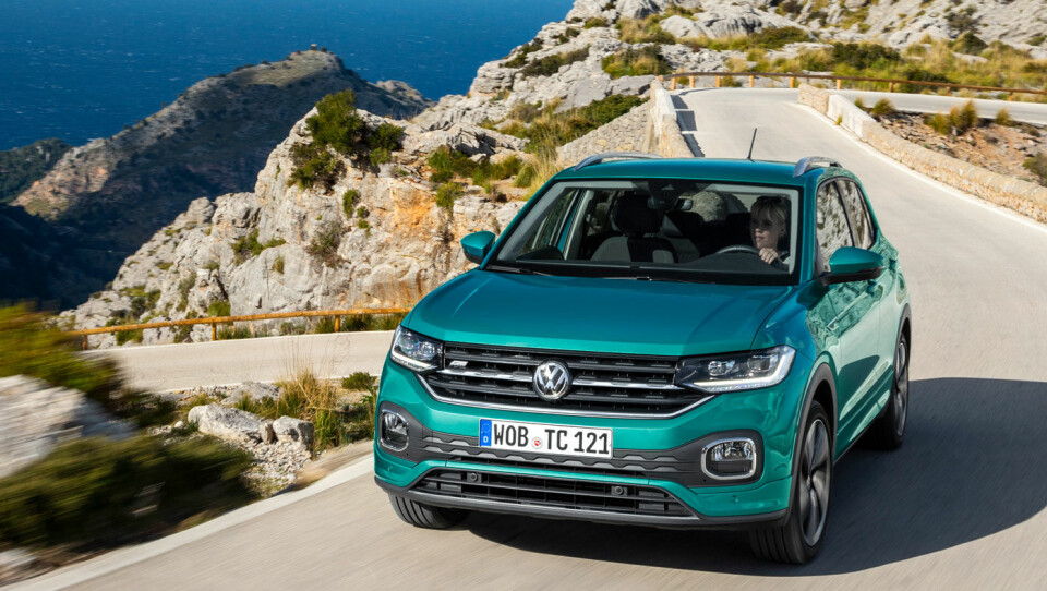 FAVORITT: T-Cross har kommet på markedet som den minste av VW-SUV’ene – og fått en strålende mottakelse. Foto: Volkswagen AG