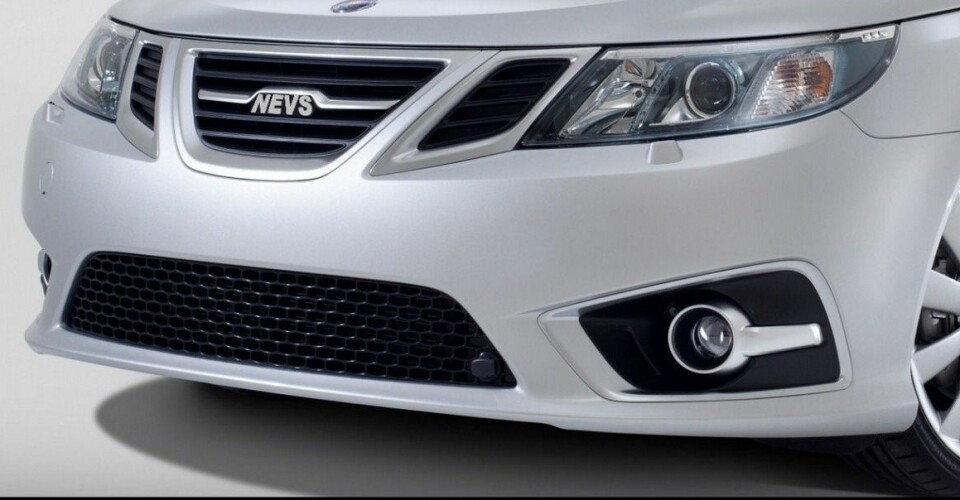 SER DET KJENT UT? Ta en titt på logoen i grillen. Bildet er fra NEVS forsøk på å gjøre Saab til elbiler.