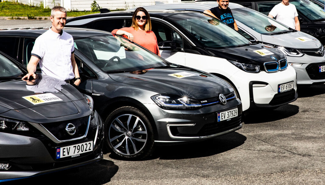 PALLEN: Av de vel 300.000 elbilene som er registrert i Norge er det flest Nissan Leaf, fulgt av VW e-Golf og BMW i3. PALLEN: Av de vel 300.000 elbilene som er registrert i Norge er det flest Nissan Leaf, fulgt av VW e-Golf og BMW i3.