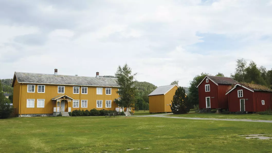 HISTORIEN I ORDEN: Namdalsmuseet i Namsos er fylkesmuseum og har 14 historiske bygninger. Foto: Per Roger Lauritzen
