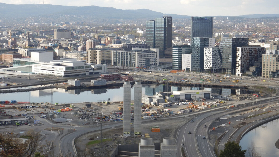 BYENS ANSIKT: Barcode og Sørenga blir Oslos nye «skyline». Foto: Per Roger Lauritzen BYENS ANSIKT: Barcode og Sørenga blir Oslos nye «skyline». Foto: Per Roger Lauritzen