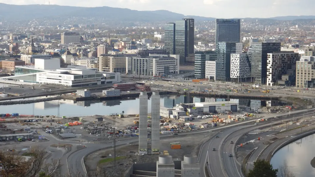 BYENS ANSIKT: Barcode og Sørenga blir Oslos nye «skyline». Foto: Per Roger Lauritzen BYENS ANSIKT: Barcode og Sørenga blir Oslos nye «skyline». Foto: Per Roger Lauritzen