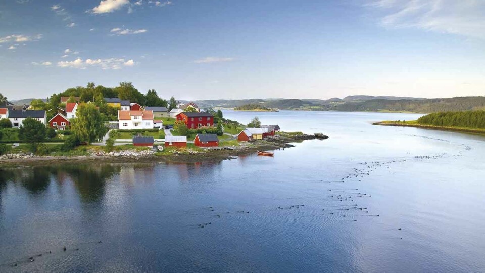 STRAUMEN: Stedet har fått navn etter den strie strømmen der to fjorder møtes.
