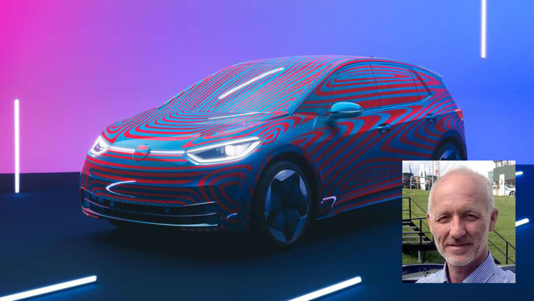 ID.-EKSPERT: Produktsjef hos Møller, Jan Tore Kopperud, har stålkontroll på alt som rører seg rundt Volkswagens første elbil i ID.-familien. Men prisen holder han hemmelig noen måneder til. ID.-EKSPERT: Produktsjef hos Møller, Jan Tore Kopperud, har stålkontroll på alt som rører seg rundt Volkswagens første elbil i ID.-familien. Men prisen holder han hemmelig noen måneder til.