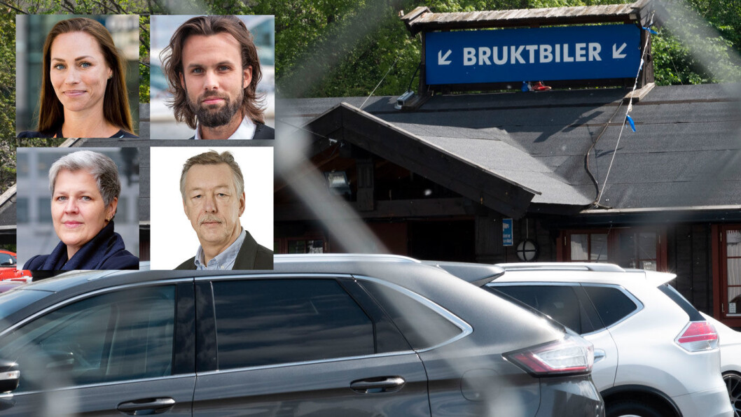 MYE Å HUSKE: Sjekk ekspertenes råd før du handler bruktbil. Vi har spurt forbrukerøkonom Cecilie Tvetenstrand i Danske Bank (oppe til venstre), leder Vigdis Svennungsen i NAF Advokat, teknisk konsulent Audun Bergerud i NAF og Thomas Iversen i Forbrukerrådet (oppe til høyre) om gode tips. Foto: Geir Olsen MYE Å HUSKE: Sjekk ekspertenes råd før du handler bruktbil. Vi har spurt forbrukerøkonom Cecilie Tvetenstrand i Danske Bank (oppe til venstre), leder Vigdis Svennungsen i NAF Advokat, teknisk konsulent Audun Bergerud i NAF og Thomas Iversen i Forbrukerrådet (oppe til høyre) om gode tips. Foto: Geir Olsen