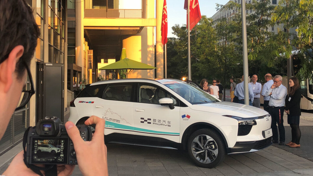 VM I TESTTUR: Etter ca 11.000 km testkjøring kom den kinesiske elbilen Aiways U5 til Oslo denne uka. Vi prøvekjørte bilen – uten å bli veldig begeistret. Foto: Peter Raaum VM I TESTTUR: Etter ca 11.000 km testkjøring kom den kinesiske elbilen Aiways U5 til Oslo denne uka. Vi prøvekjørte bilen – uten å bli veldig begeistret. Foto: Peter Raaum