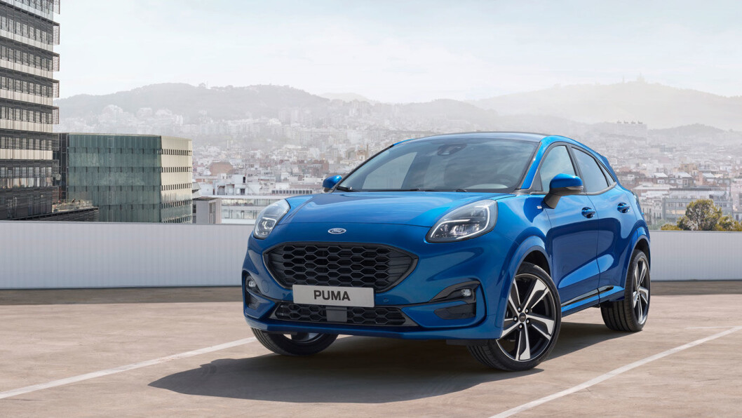 I SPRANGET: Nye Ford Puma, her med utstyrsnivå ST-Line, kommer med klasseledende motorkraft og stort bagasjerom. I SPRANGET: Nye Ford Puma, her med utstyrsnivå ST-Line, kommer med klasseledende motorkraft og stort bagasjerom.