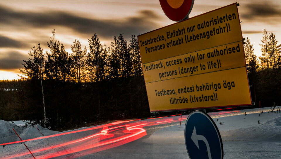 SVENSKE TILSTANDER: Den største delen av testen er gjort på det store testanlegget i Arvidsjaur i nord-Sverige. Foto: Peter Gunnars