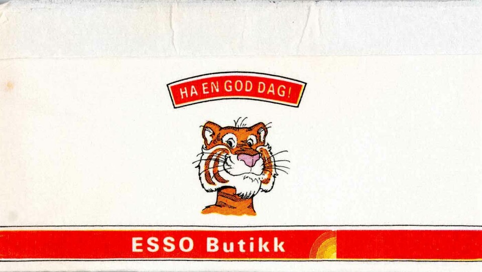 TIGER PÅ TANKEN: Tigeren fulgte Esso i mange år.