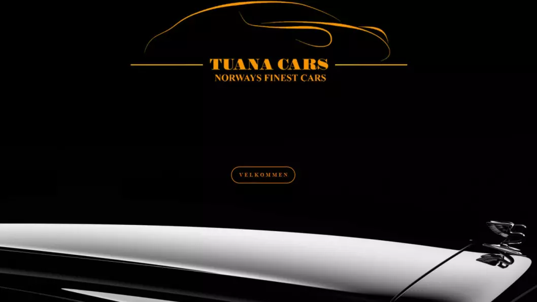 DØMT: Tuana Cars solgte det de hevdet var Norges fineste bruktbiler. Nå har lagmannsretten avsagt sin dom. Foto: Nettsiden til Tuana Cars