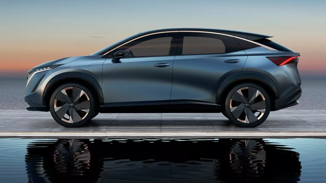 DEN NESTE: Nissans elektriske konsept-SUV, Ariya, kommer i salg i 2021.