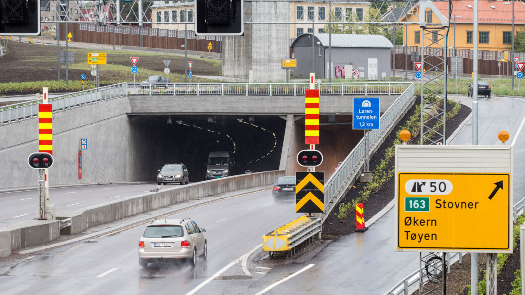 SE OPP! Det er satt opp en ny fotoboks i Lørentunnelen i Oslo. Foto: Audun Braastad / NTB scanpix SE OPP! Det er satt opp en ny fotoboks i Lørentunnelen i Oslo. Foto: Audun Braastad / NTB scanpix
