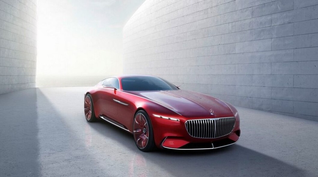 SPISER BYBILER: Vision Mercedes-Maybach 6 Coupe er nesten seks meter lang og har den største grillen vi har sett på lenge. Foto: Produsenten SPISER BYBILER: Vision Mercedes-Maybach 6 Coupe er nesten seks meter lang og har den største grillen vi har sett på lenge. Foto: Produsenten