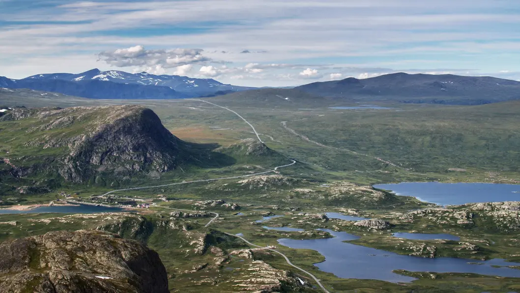 UTSIKT: Valdresflye sett fra Bitihorn. Foto: Werner Harstad UTSIKT: Valdresflye sett fra Bitihorn. Foto: Werner Harstad